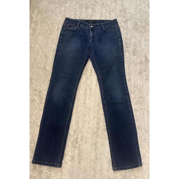 White House Black Market Blanc classic slim leg denim jeans Size 6R - Picture 1 of 7